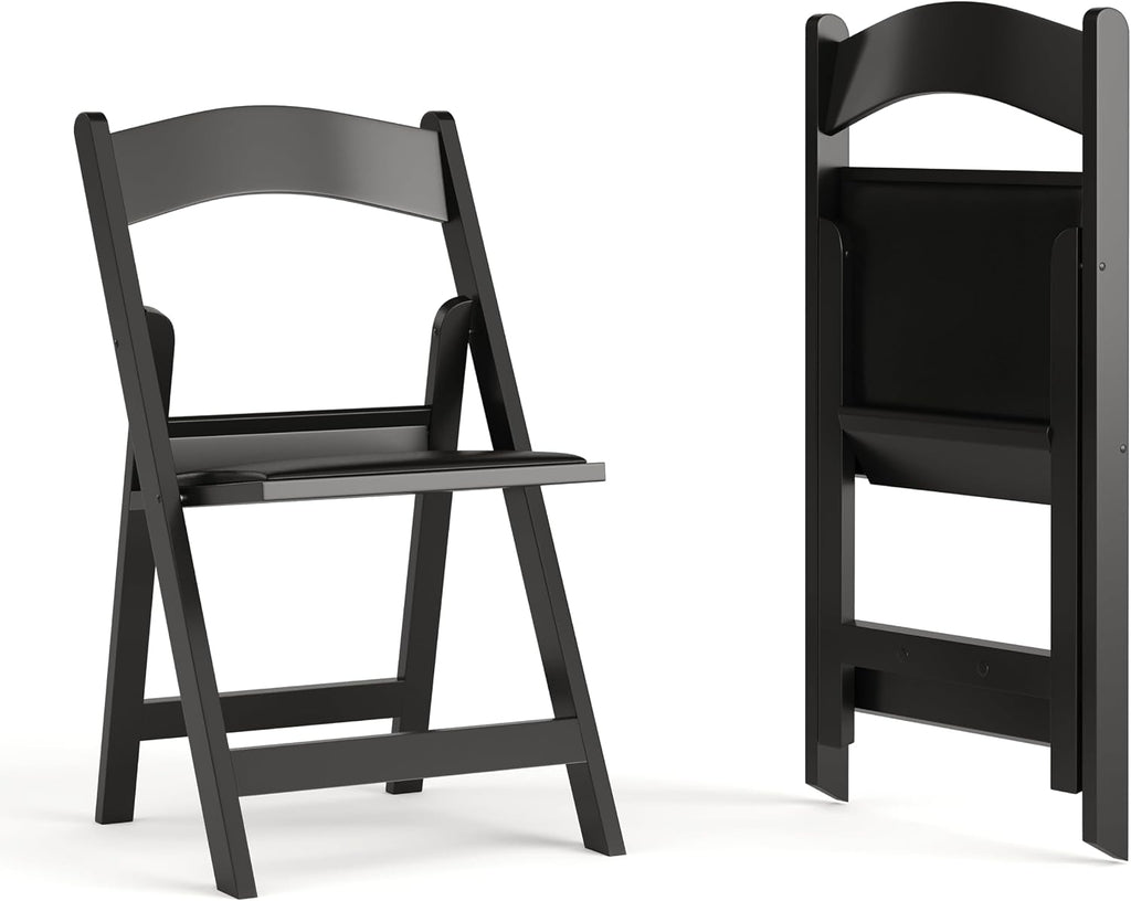Black Heavy Duty Resin Folding Chairs
