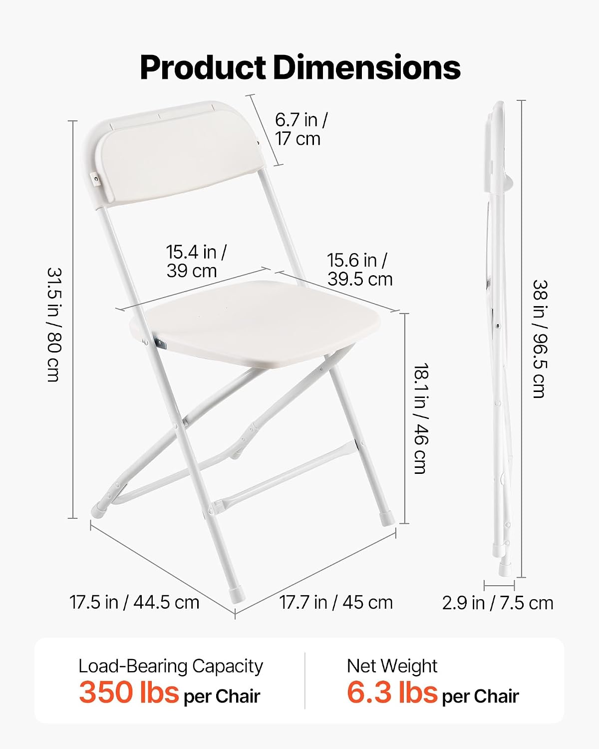 Stackable Heavy Plastic Folding Chairs