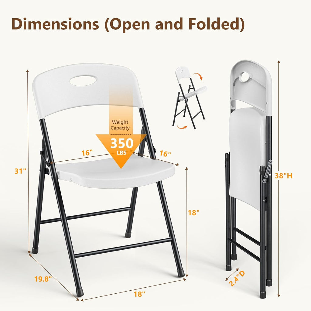 Stackable Heavy Plastic Folding Chairs