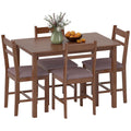 Brown 5-Piece Farmhouse Dining Set