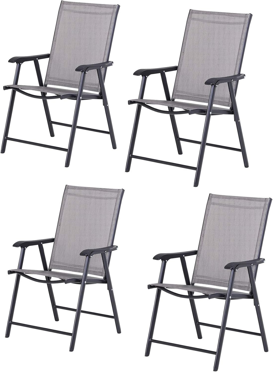 4 Stackable Portable Outdoor Fold Chairs