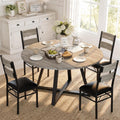 Gray Round 5-Piece Dining Set