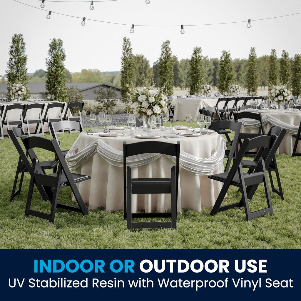 Black Heavy Duty Resin Folding Chairs